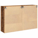 Væggeskabe 2 pcs Gammelt træ 69,5 x 34 x 90 cm Konstrueret træ