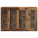 Væggeskabe 2 pcs Gammelt træ 69,5 x 34 x 90 cm Konstrueret træ