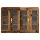 Væggeskabe 2 pcs Gammelt træ 69,5 x 34 x 90 cm Konstrueret træ