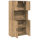 Highboard Artisan Egetræ 80 x 33 x 150 cm Konstrueret træ