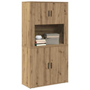 Highboard Artisan Egetræ 80 x 33 x 150 cm Konstrueret træ