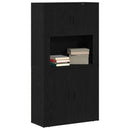 Highboard Sort eg 80 x 33 x 150 cm Konstrueret træ