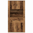 Højskab med skuffe Gammelt træ 80 x 33 x 150 cm Konstrueret træ