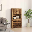 Highboard Gammelt træ 80 x 33 x 150 cm Konstrueret træ