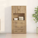 Highboard Artisan Egetræ 80 x 33 x 150 cm Konstrueret træ