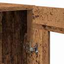 Highboard 2 pcs Gammelt træ Konstrueret træ