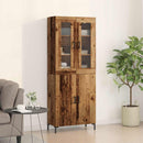 Highboard 2 pcs Gammelt træ 69,5 x 34 x 180 cm Konstrueret træ