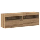 TV-møbelsæt Vægmonteret 6 pcs artisan eg Konstrueret træ
