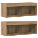 TV-møbelsæt Vægmonteret 8 pcs artisan eg Konstrueret træ