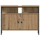 Badeværelsesvaske 3 stk. Brun 80 x 30 x 60 cm Konstrueret træ