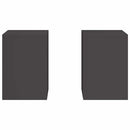 Planteholder 2 pcs Sort 24 x 24 x 35 cm Stål