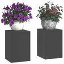 Planteholder 2 pcs Sort 24 x 24 x 35 cm Stål
