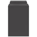 Planteholder 2 pcs Sort 24 x 24 x 35 cm Stål