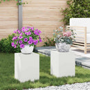Planteholder 2 pcs Hvid 24 x 24 x 35 cm Stål