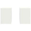 Planteholder 2 pcs Hvid 24 x 24 x 35 cm Stål