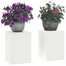Planteholder 2 pcs Hvid 24 x 24 x 35 cm Stål