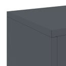 Planteholder 2 pcs Antracit 24 x 24 x 35 cm Stål