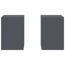 Planteholder 2 pcs Antracit 24 x 24 x 35 cm Stål