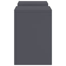 Planteholder 2 pcs Antracit 24 x 24 x 35 cm Stål
