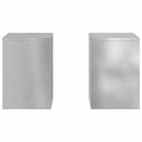 Planteholder 2 pcs Sølv 24 x 24 x 35 cm Rustfrit stål