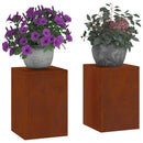 Planteholder 2 pcs Rusten 24 x 24 x 35 cm Cortenstål