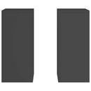 Planteholder 2 pcs Sort 24 x 24 x 55 cm Stål
