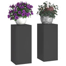 Planteholder 2 pcs Sort 24 x 24 x 55 cm Stål