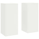 Planteholder 2 pcs Hvid 24 x 24 x 55 cm Stål