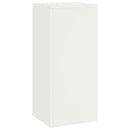 Planteholder 2 pcs Hvid 24 x 24 x 55 cm Stål
