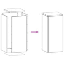 Planteholder 2 pcs Antracit 24 x 24 x 55 cm Stål