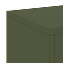 Planteholder 2 pcs Olivengrøn 24 x 24 x 55 cm Stål