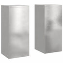 Planteholder 2 pcs Sølv 24 x 24 x 55 cm Rustfrit stål