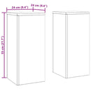 Planteholder 2 pcs Sølv 24 x 24 x 55 cm Rustfrit stål