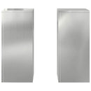 Planteholder 2 pcs Sølv 24 x 24 x 55 cm Galvaniseret stål