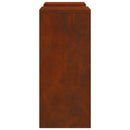 Planteholder 2 pcs Rusten 24 x 24 x 55 cm Cortenstål