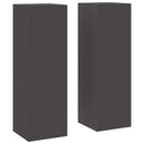 Planteholder 2 pcs Sort 24 x 24 x 75 cm Stål