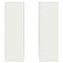 Planteholder 2 pcs Hvid 24 x 24 x 75 cm Stål