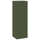 Planteholder 2 pcs Olivengrøn 24 x 24 x 75 cm Stål
