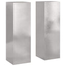 Planteholder 2 pcs Sølv 24 x 24 x 75 cm Rustfrit stål