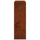 Planteholder 2 pcs Rusten 24 x 24 x 75 cm Cortenstål