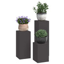 Planteholder 3 pcs Sort Stål