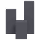 Planteholder 3 pcs Antracit Stål