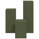 Planteholder 3 pcs Olivengrøn Stål