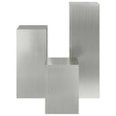 Planteholder 3 pcs Sølv Galvaniseret stål