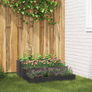 Have Blomsterkrukke Sort 90 x 90 x 35 cm Koldvalset stål