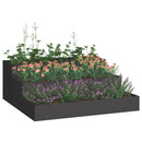 Have Blomsterkrukke Sort 90 x 90 x 35 cm Koldvalset stål