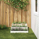 Have Blomsterkrukke Hvid 90 x 90 x 35 cm Koldvalset stål