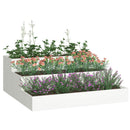 Have Blomsterkrukke Hvid 90 x 90 x 35 cm Koldvalset stål