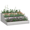 Have Blomsterkrukke Sølv 90 x 90 x 35 cm Rustfrit stål - Xlshop.dk