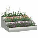Have Blomsterkrukke Sølv 90 x 90 x 35 cm Galvaniseret stål - Xlshop.dk